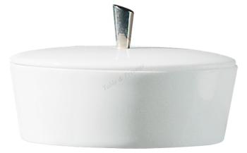 Covered sugar bowl with metal knob - Raynaud